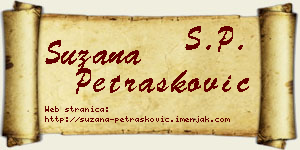 Suzana Petrašković vizit kartica